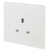 Schneider Electric Ultimate Slimline 13A 1-Gang Unswitched Plug Socket White