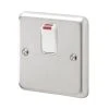 MK Contoura 20A 1-Gang DP Control Switch Brushed Stainless Steel With Neon With White Inserts 1 MK Contoura 20A 1-Gang DP Control Switch Brushed Stainless Steel With Neon With White Inserts -British General Shop 507RG P
