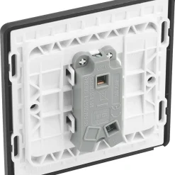 British General Evolve 10A 1-Gang 1-Way Bell Push Switch Satin Brass With Black Inserts -British General Shop 508PY A4