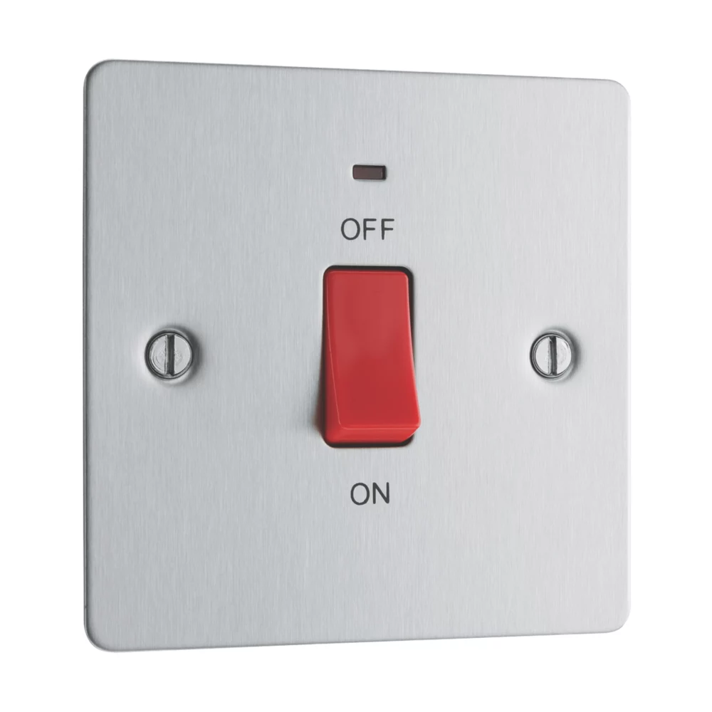 LAP 45A 1-Gang DP Cooker Switch Brushed Stainless Steel With LED 5 LAP 45A 1-Gang DP Cooker Switch Brushed Stainless Steel With LED - Image 3