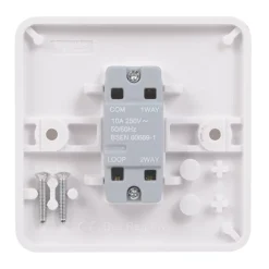 Schneider Electric Lisse 10AX 1-Gang 1-Way Retractive Bell Switch White 8 Schneider Electric Lisse 10AX 1-Gang 1-Way Retractive Bell Switch White -British General Shop 5126J A2