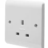Crabtree Instinct 13A 1-Gang Unswitched Socket White -British General Shop 512HV P