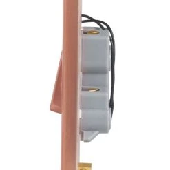 Schneider Electric Lisse Deco 50A 2-Gang DP Cooker Switch Copper With LED With White Inserts -British General Shop 512HX A2