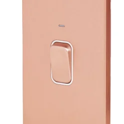 Schneider Electric Lisse Deco 50A 2-Gang DP Cooker Switch Copper With LED With White Inserts