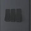 British General Evolve 20 A 16AX 3-Gang 2-Way Light Switch Grey With Black Inserts -British General Shop 512PY P