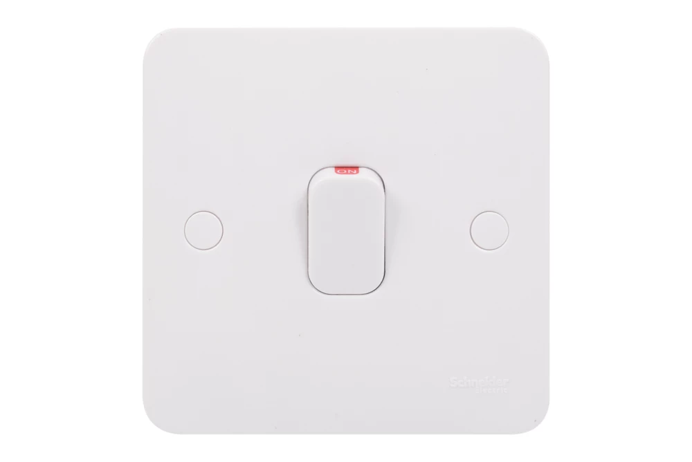 Schneider Electric Lisse 20AX 1-Gang DP Control Switch White With LED 4 Schneider Electric Lisse 20AX 1-Gang DP Control Switch White With LED - Image 2