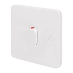 Schneider Electric Lisse 20AX 1-Gang DP Control Switch White With LED