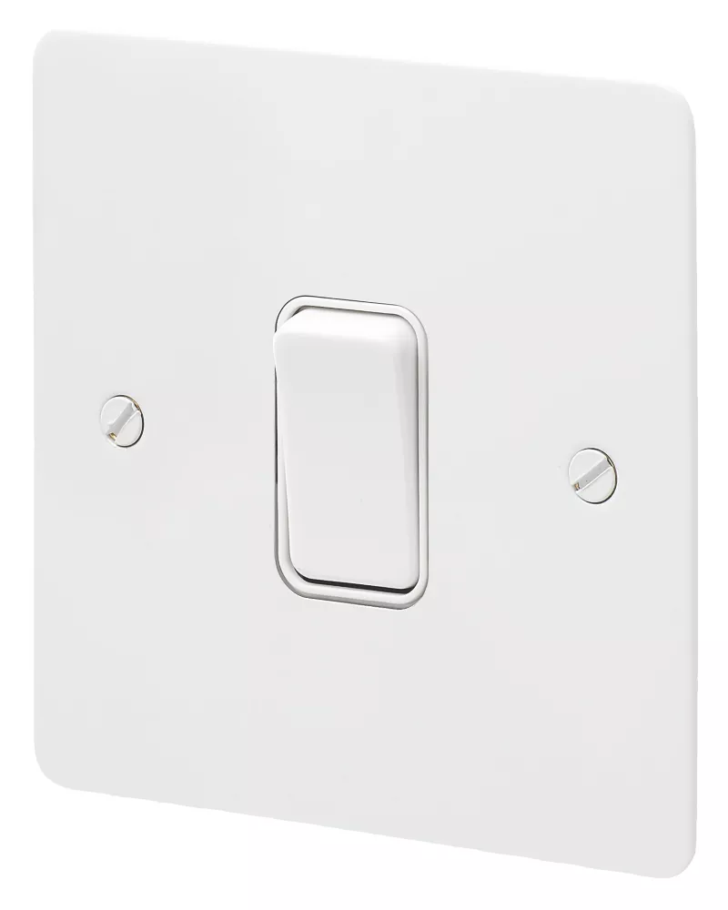 MK Edge 20AX 1-Gang 2-Way Light Switch White With Colour-Matched Inserts 3 MK Edge 20AX 1-Gang 2-Way Light Switch White With Colour-Matched Inserts
