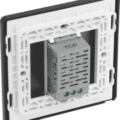 British General Evolve 1-Gang 2-Way LED Single Master Trailing Edge Touch Dimmer Switch Blue With Black Inserts -British General Shop 515PY A4