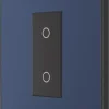 British General Evolve 1-Gang 2-Way LED Single Master Trailing Edge Touch Dimmer Switch Blue With Black Inserts 1 British General Evolve 1-Gang 2-Way LED Single Master Trailing Edge Touch Dimmer Switch Blue With Black Inserts -British General Shop 515PY P