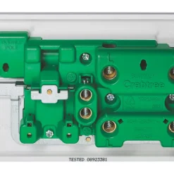 Crabtree Instinct 45A 2-Gang DP Cooker Switch & 13A DP Switched Socket White -British General Shop 516HV A2