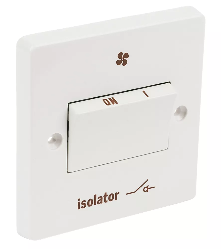 Crabtree Capital 6A 1-Gang 3-Pole Fan Isolator Switch White 4 Crabtree Capital 6A 1-Gang 3-Pole Fan Isolator Switch White - Image 2