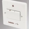Crabtree Capital 6A 1-Gang 3-Pole Fan Isolator Switch White -British General Shop 51728 P
