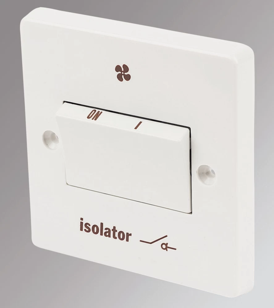 Crabtree Capital 6A 1-Gang 3-Pole Fan Isolator Switch White 3 Crabtree Capital 6A 1-Gang 3-Pole Fan Isolator Switch White