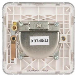 Schneider Electric Lisse Deco 1-Gang Triplex Multimedia Socket Polished Chrome With White Inserts 9 Schneider Electric Lisse Deco 1-Gang Triplex Multimedia Socket Polished Chrome With White Inserts -British General Shop 517FF A3