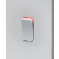 Crabtree Instinct 50A 2-Gang DP Control Switch White With LED
