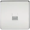 Knightsbridge SF7300PC Master Telephone Socket Polished Chrome -British General Shop 524VF P