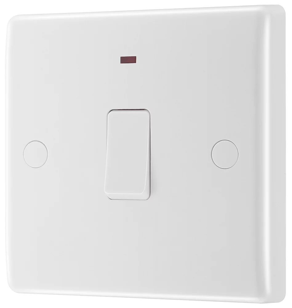 British General 800 Series 20A 1-Gang DP Immersion Heater Switch White With LED 3 British General 800 Series 20A 1-Gang DP Immersion Heater Switch White With LED