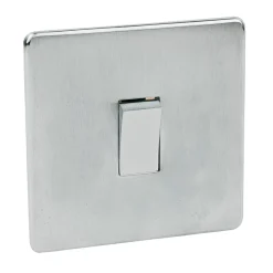 Crabtree Platinum 10AX 1-Gang 2-Way Light Switch Satin Chrome 5 Crabtree Platinum 10AX 1-Gang 2-Way Light Switch Satin Chrome -British General Shop 52648 A1