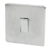Crabtree Platinum 10AX 1-Gang 2-Way Light Switch Satin Chrome -British General Shop 52648 P