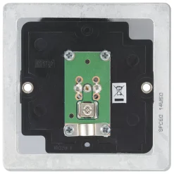 LAP 1-Gang Female Coaxial TV Socket Polished Chrome -British General Shop 52993 A3