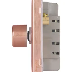 Schneider Electric Lisse Deco 2-Gang 2-Way Dimmer Switch Copper -British General Shop 529HX A2