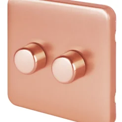 Schneider Electric Lisse Deco 2-Gang 2-Way Dimmer Switch Copper
