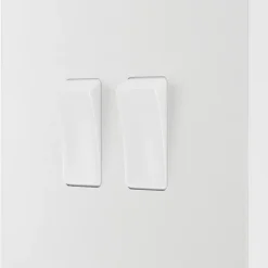 British General Evolve 20 A 16AX 2-Gang 2-Way Light Switch Pearlescent White With White Inserts