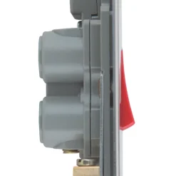 LAP 45A 1-Gang DP Cooker Switch Black Nickel With LED -British General Shop 5367P A2