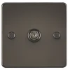 Knightsbridge FP0100GM 1-Gang Coaxial TV Socket Gunmetal 2 Knightsbridge FP0100GM 1-Gang Coaxial TV Socket Gunmetal -British General Shop 537TX P