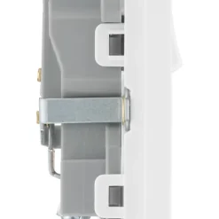 British General Evolve 13A 1-Gang SP Switched Socket Pearlescent White With White Inserts -British General Shop 541RF A5