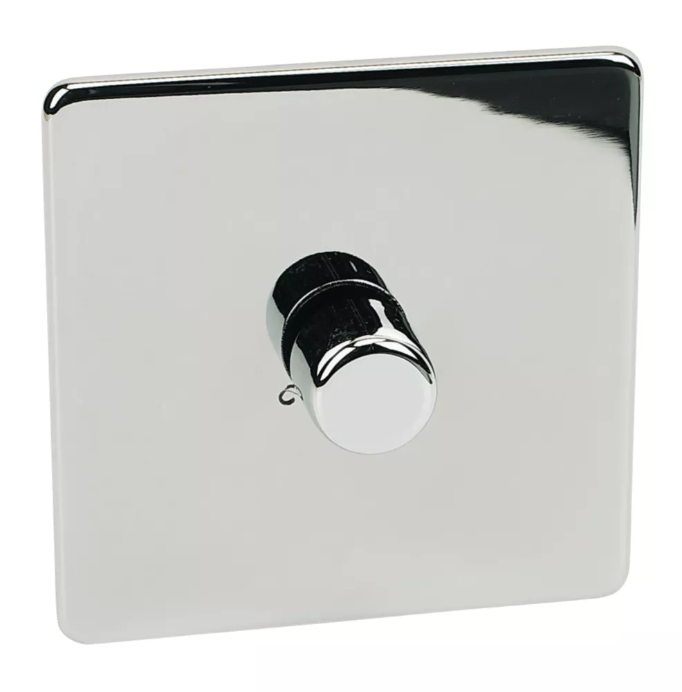 Crabtree Platinum 1-Gang 2-Way Dimmer Switch Polished Chrome 4 Crabtree Platinum 1-Gang 2-Way Dimmer Switch Polished Chrome - Image 2