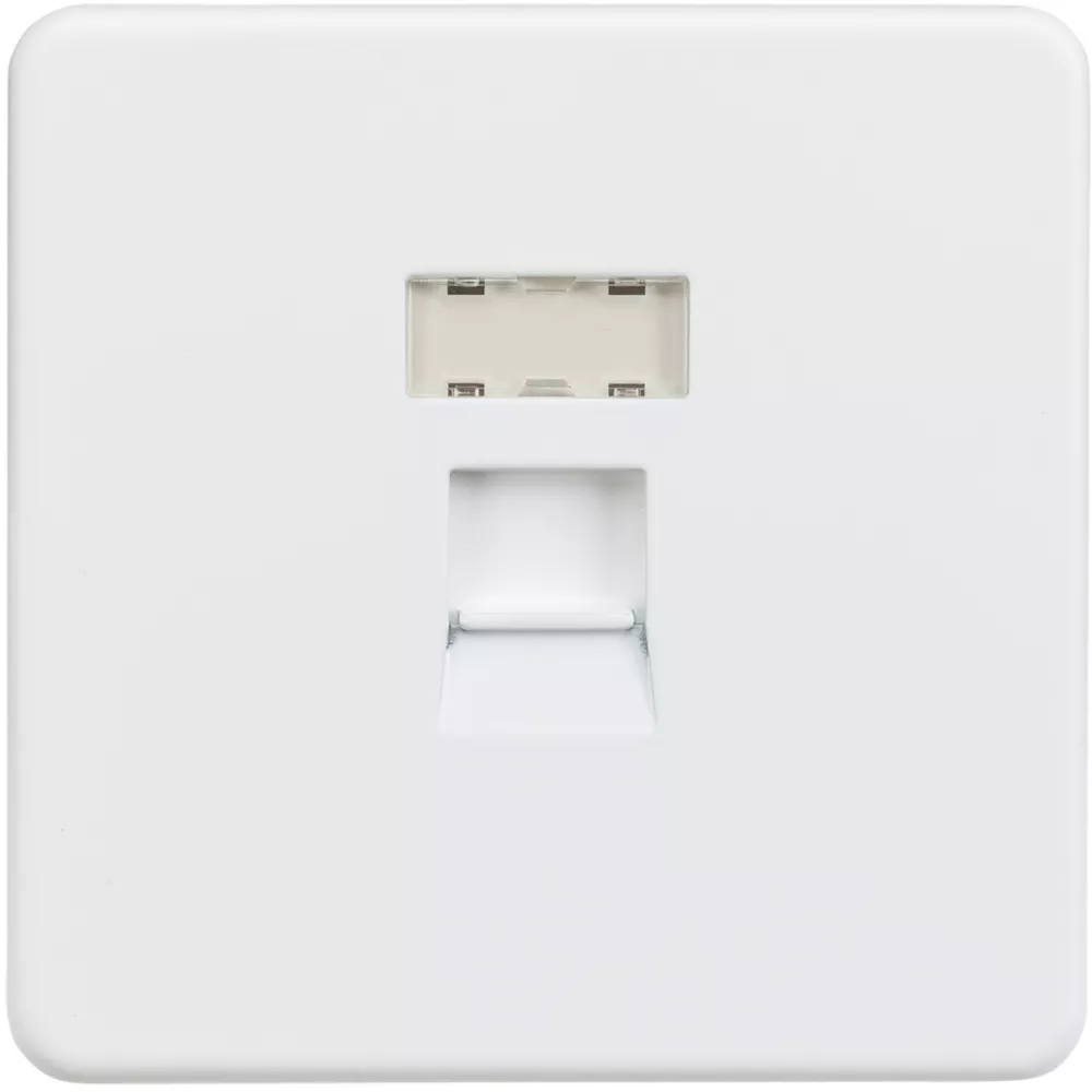 Knightsbridge SFRJ45MW RJ45 Ethernet Socket Matt White 3 Knightsbridge SFRJ45MW RJ45 Ethernet Socket Matt White
