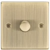 Knightsbridge CS2181AB 1-Gang 2-Way LED Dimmer Switch Antique Brass -British General Shop 546VF P