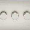 Knightsbridge FP2183PL 3-Gang 2-Way LED Dimmer Switch Pearl -British General Shop 548TY P