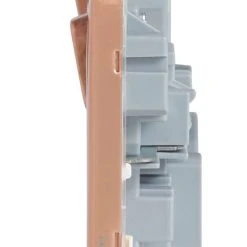 Schneider Electric Lisse Deco 13A 2-Gang SP Switched Socket + 2.1A 2-Outlet Type A USB Charger Copper With White Inserts -British General Shop 550HX A2