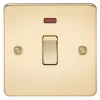 Knightsbridge FP8341NPB 20A 1-Gang DP Control Switch Polished Brass With LED 1 Knightsbridge FP8341NPB 20A 1-Gang DP Control Switch Polished Brass With LED -British General Shop 551TX P