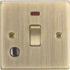 Knightsbridge CS834FAB 20A 1-Gang DP Control Switch & Flex Outlet Antique Brass With LED 2 Knightsbridge CS834FAB 20A 1-Gang DP Control Switch & Flex Outlet Antique Brass With LED -British General Shop 551TY P