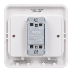 Schneider Electric Lisse 10AX 1-Gang 2-Way 10AX Wide Rocker Light Switch White 9 Schneider Electric Lisse 10AX 1-Gang 2-Way 10AX Wide Rocker Light Switch White -British General Shop 5526J A3