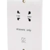 MK Logic Plus 2-Gang Dual Voltage Shaver Socket 115 / 230V White