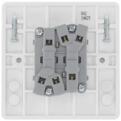 British General 800 Series 10AX 2-Gang 2-Way Light Switch White -British General Shop 553HV A3