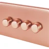 Schneider Electric Lisse Deco 4-Gang 2-Way Dimmer Switch Copper -British General Shop 554HX P