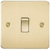 Knightsbridge FP8341BB 20A 1-Gang DP Control Switch Brushed Brass -British General Shop 557TY P
