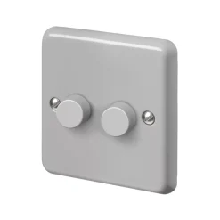 MK Contoura 2-Gang 2-Way Dimmer Grey