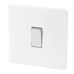 Varilight 10AX 1-Gang Intermediate Switch Ice White