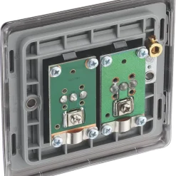 British General Nexus Metal 2-Gang Coaxial TV / FM Socket Black Nickel 8 British General Nexus Metal 2-Gang Coaxial TV / FM Socket Black Nickel -British General Shop 562XG A2