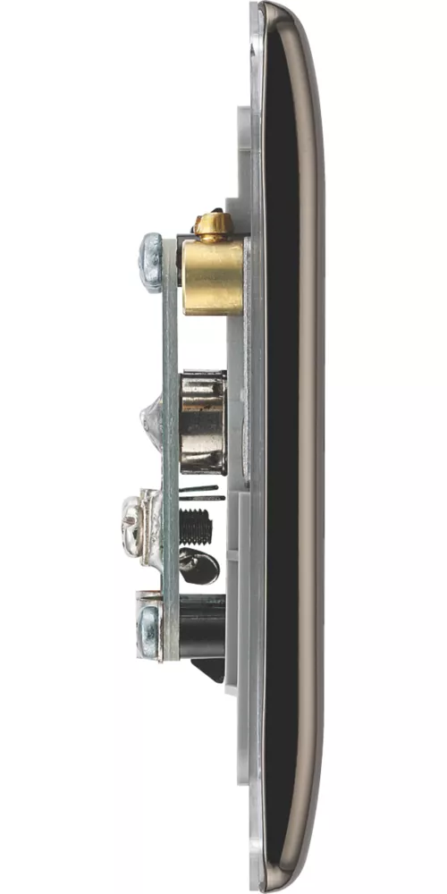 British General Nexus Metal 2-Gang Coaxial TV / FM Socket Black Nickel 6 British General Nexus Metal 2-Gang Coaxial TV / FM Socket Black Nickel - Image 4