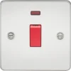 Knightsbridge FP8331NPC 45A 1-Gang DP Control Switch Polished Chrome With LED -British General Shop 563VR P