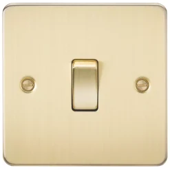 Knightsbridge FP1200BB 10AX 1-Gang Intermediate Switch Brushed Brass