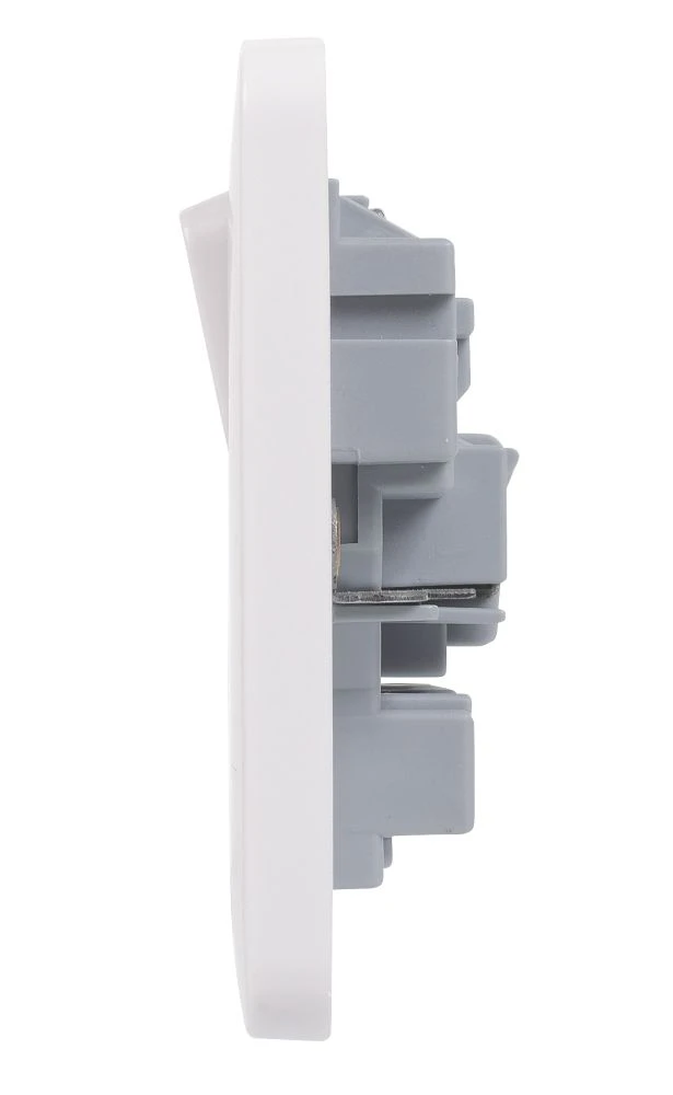 Schneider Electric Lisse 13A 2-Gang DP Switched Plug Socket White 5 Schneider Electric Lisse 13A 2-Gang DP Switched Plug Socket White - Image 3
